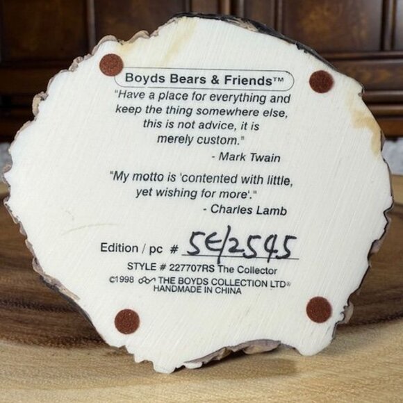 Vintage Boyds Bears The Collector Figurine #227707RS - Picture 12 of 13